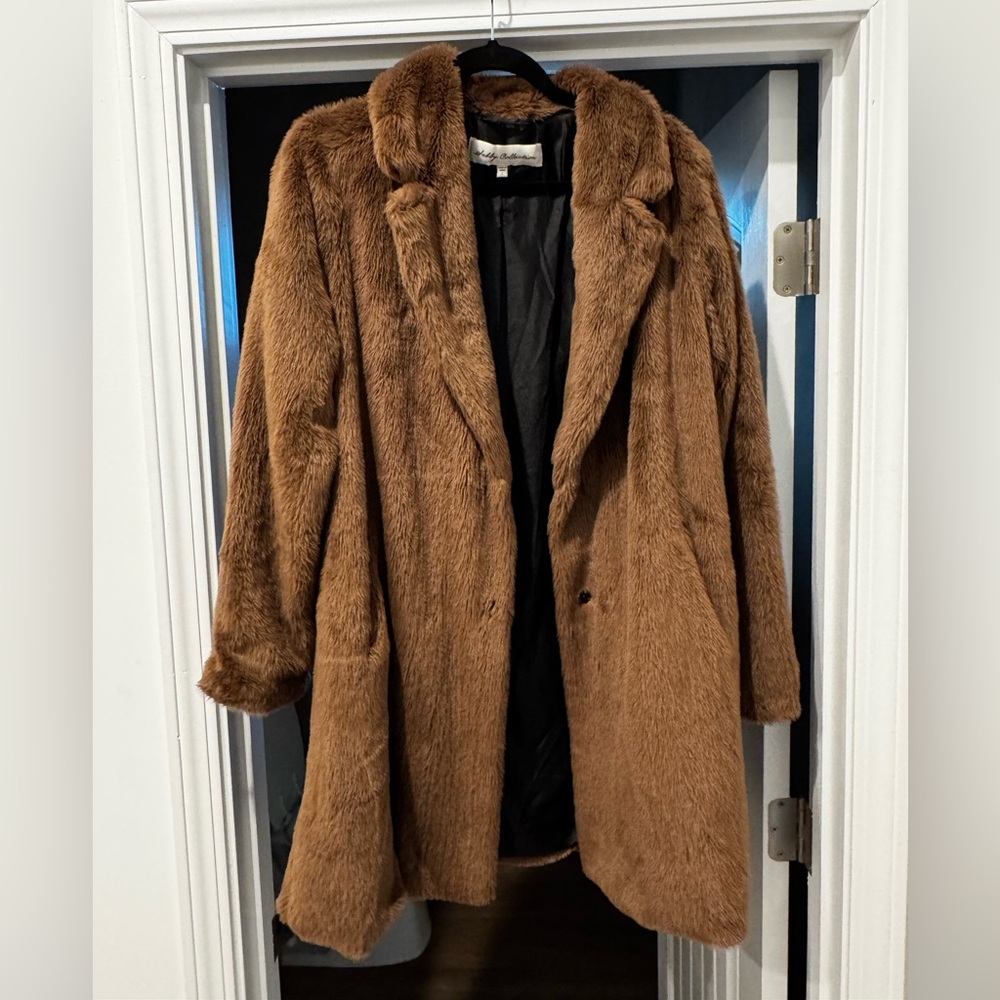 Faux fur coat